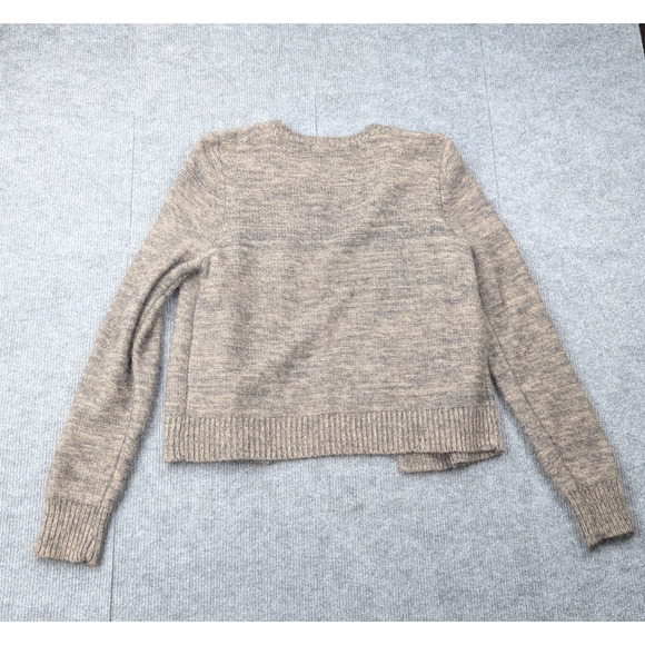 Vintage Max Studio Cable Knit Cardigan Womens Large Angora Cottage Classic 90s - Picture 2 of 6